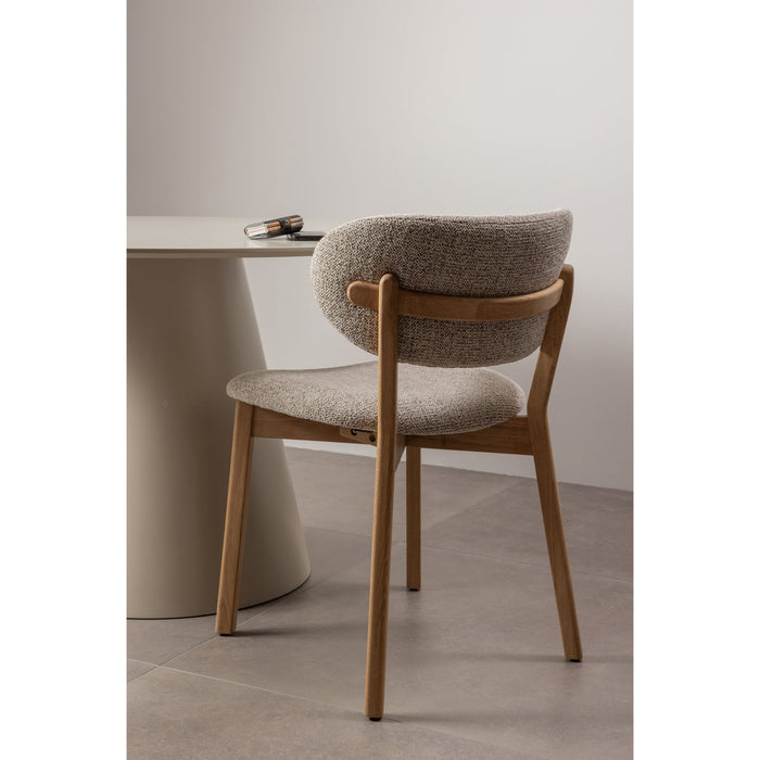 WOOOD Udar Eetkamerstoelen Houten Frame - Naturel - Set van 2