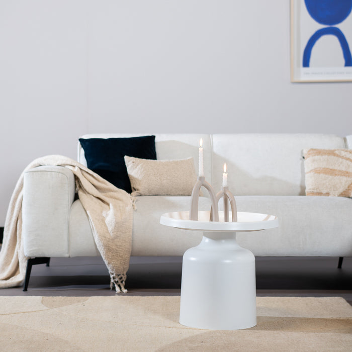 Bronx71 Salontafel Donna rond metaal wit