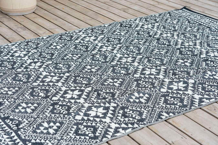 Feel Furniture - Vloerkleed voor buiten - 180x280cm - Zwartwit