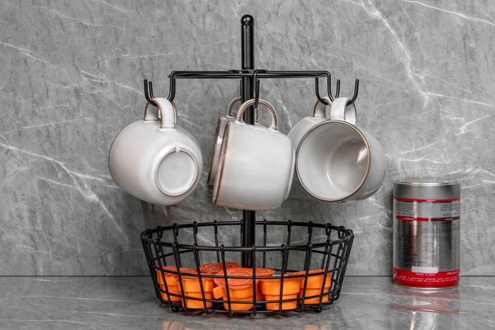 Buccan - Koffiemokhouder met opbergmand