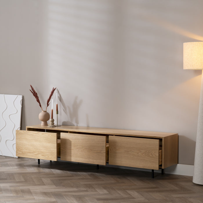 Bronx71 Tv-meubel Thomas blank eiken 180 cm