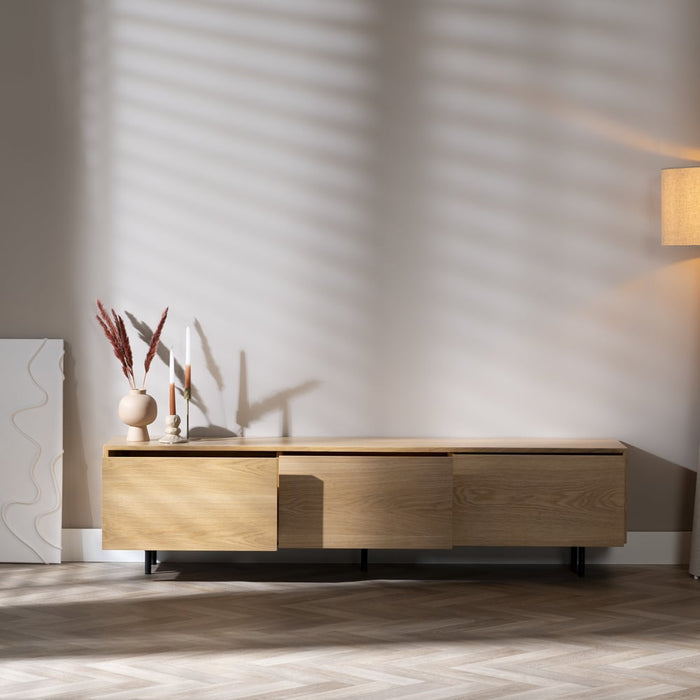 Bronx71 Tv-meubel Thomas blank eiken 180 cm