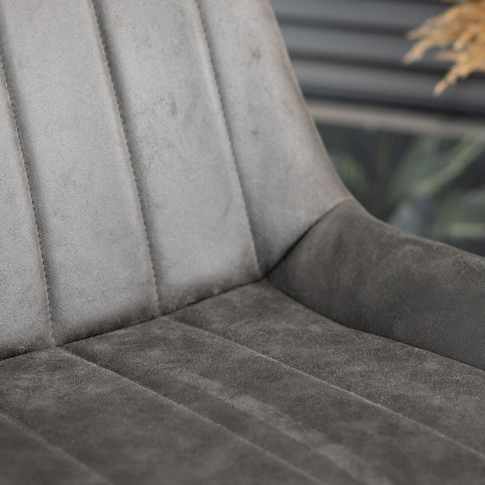 Bronx71 Industriële barkruk Brooke antraciet 74 cm - Barkrukken set