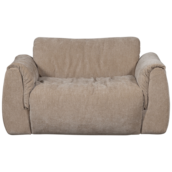WOOOD Baggy Loveseat - 3D Chenille - Zand - 81x138x101
