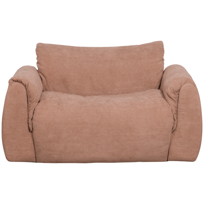 WOOOD Baggy Loveseat - Geweven Chenille - Oudroze - 81x138x101