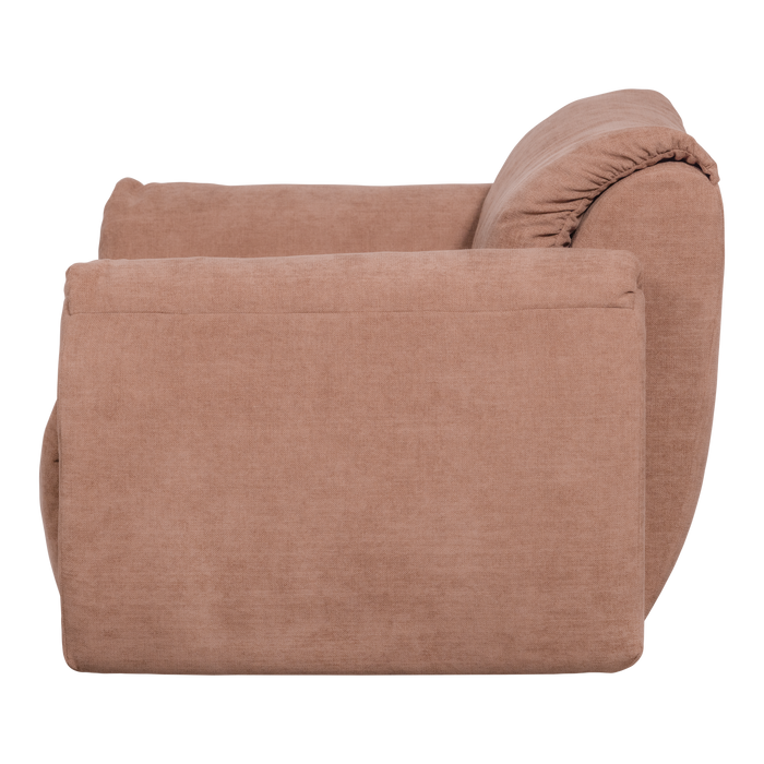 WOOOD Baggy Loveseat - Geweven Chenille - Oudroze - 81x138x101
