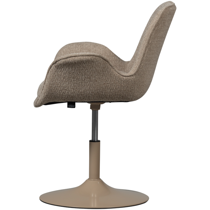 WOOOD Marten In Hoogte Verstelbare Eetkamerstoel - Zand - 90x70x66