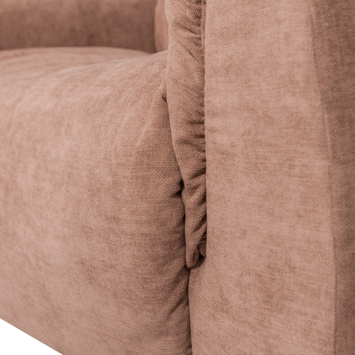 WOOOD Baggy Loveseat - Geweven Chenille - Oudroze - 81x138x101