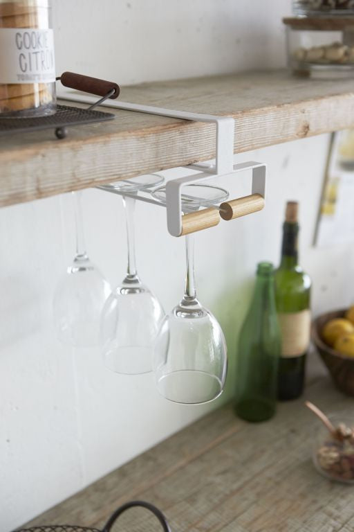 Yamazaki Wijnglazenhouder Hangend - Tosca - Wit