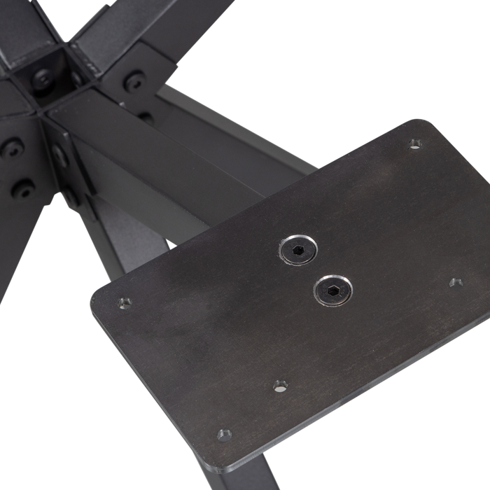 WOOOD Holland Kruispoot Xl - Metaal - Zwart - 72x170x80