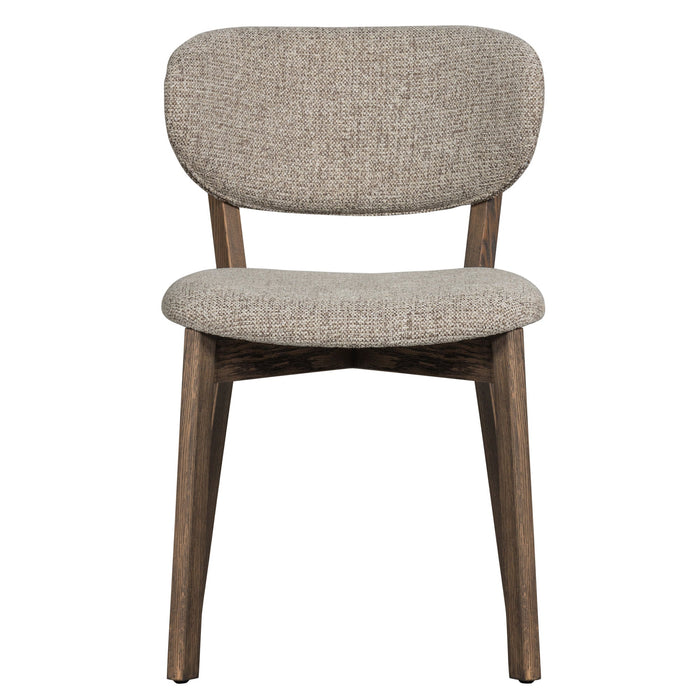WOOOD Udar Eetkamerstoelen Houten Frame - Donkerbruin - Set van 2