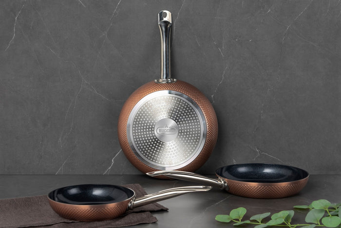 Buccan - Keramische Koekenpannenset - 20 - 24 en 28 cm