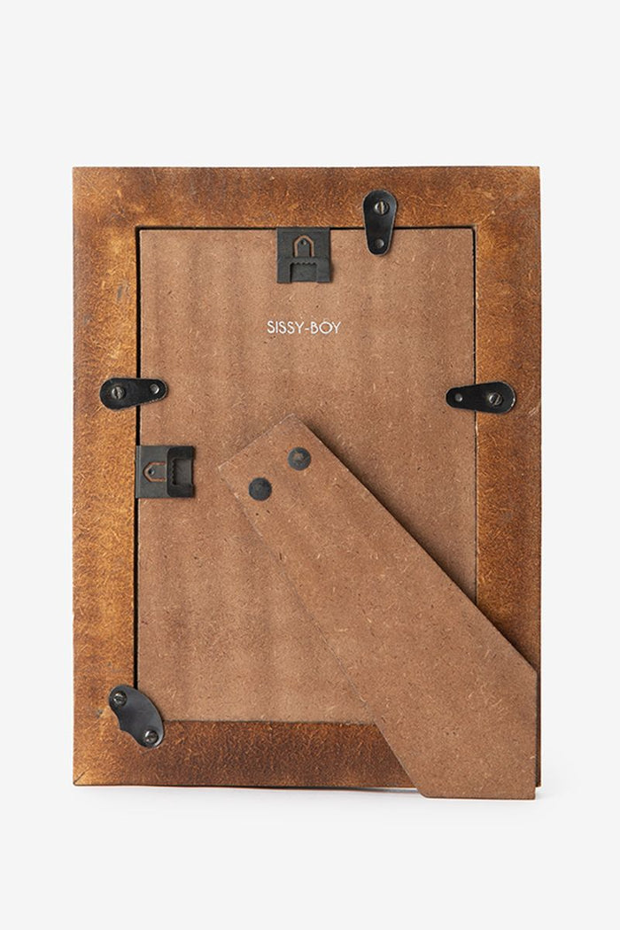 Sissy-Boy Donkerrode fotolijst met geblokte omlijsting