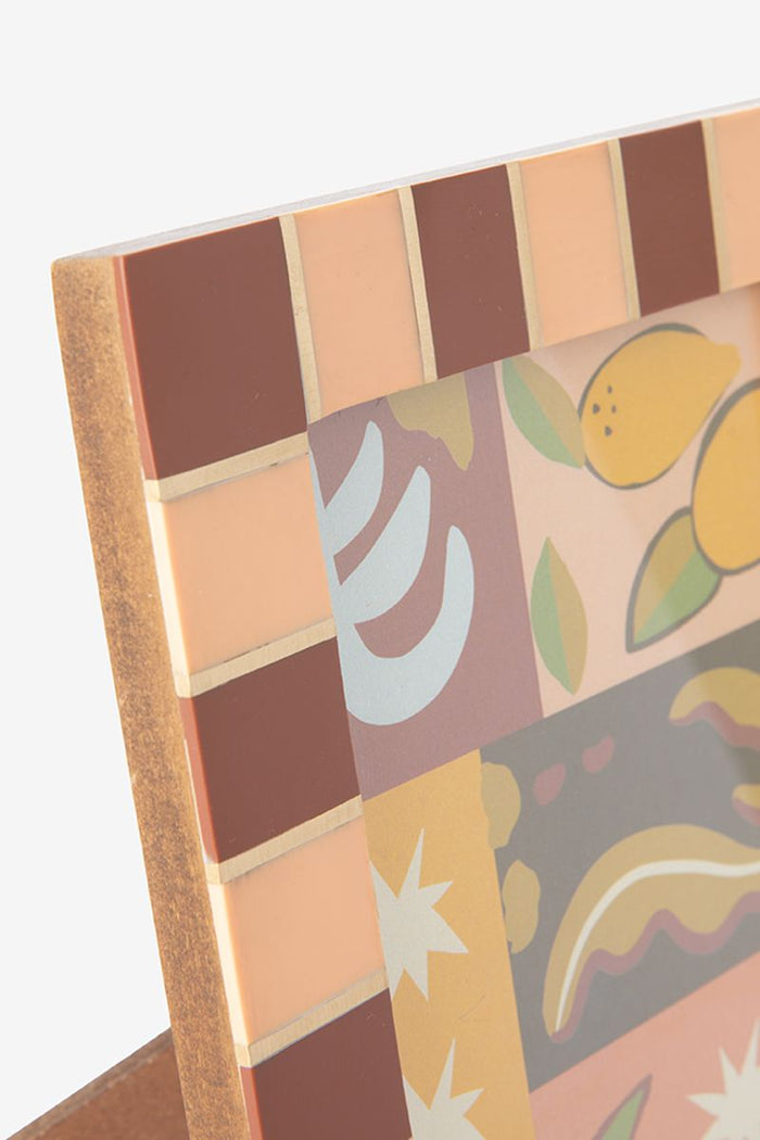 Sissy-Boy Donkerrode fotolijst met geblokte omlijsting