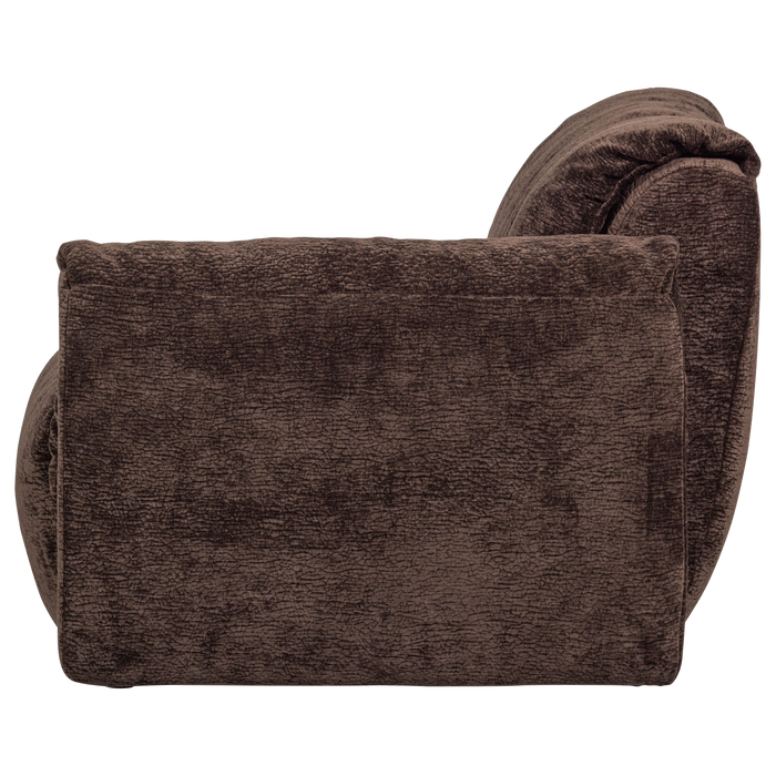 WOOOD Baggy 1-Zits Met Arm Rechts - 3D Chenille - Donkerbruin -