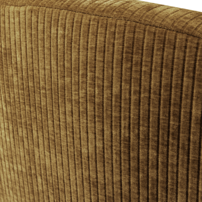 WOOOD Mojo 2-Zits Bankje Rechts - Geweven Ribstof - Honinggeel