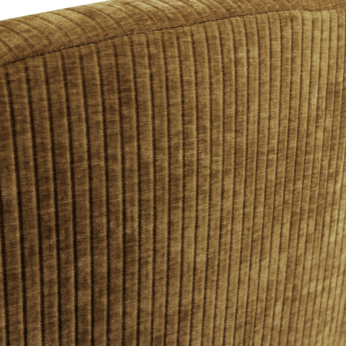 WOOOD Mojo 2-Zits Bankje Links - Geweven Ribstof - Honinggeel