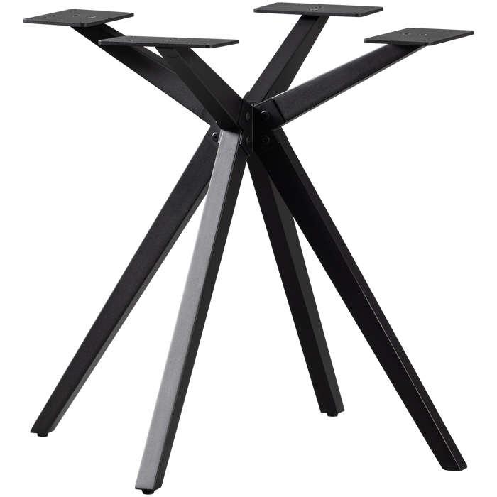 WOOOD Holland Kruispoot - Metaal - Zwart - 72x80x80