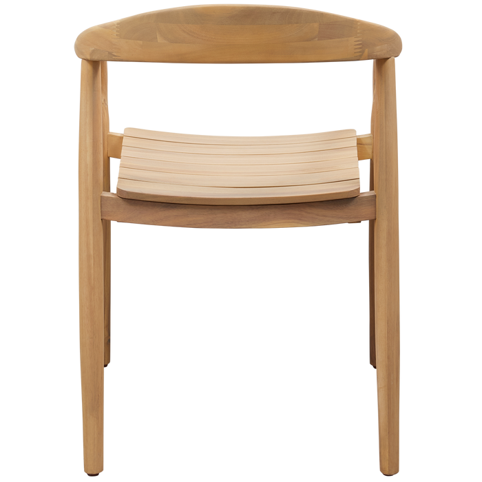 WOOOD Boru Tuinstoel - Acacia Hout - Naturel - 76x55x50