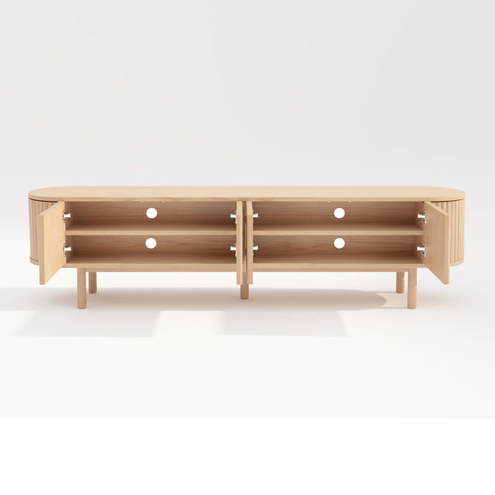 by fonQ Freya Tv-meubel B 200 cm - Licht Eiken