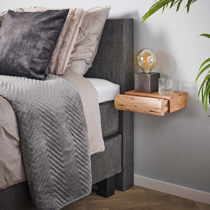 Giga Meubel - Zwevend Nachtkastje Tree XS Set van 2 Acaciahout Naturel