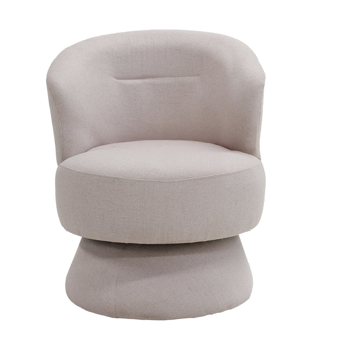 Giga Meubel - Draaifauteuil Beige Stof - Zithoogte 45cm - Moïse