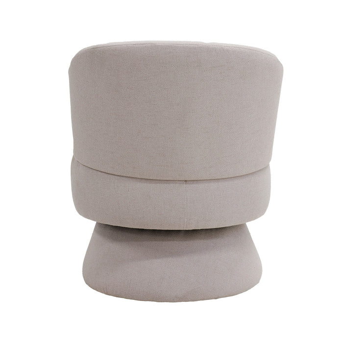 Giga Meubel - Draaifauteuil Beige Stof - Zithoogte 45cm - Moïse