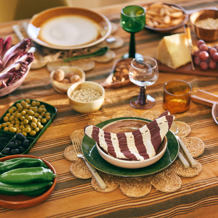 HKliving 70's Bestekset 16-delig - Olive