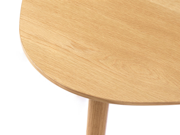 Giga Living - Salontafel Eikenhout Driehoek - Set van 2 - Naturel