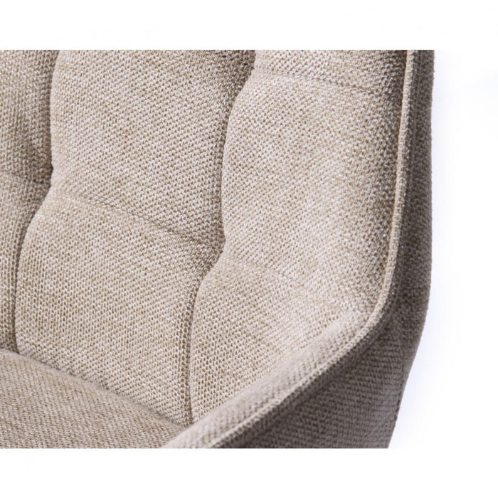 Nordic Home Lanny barstoel geblokt - zand