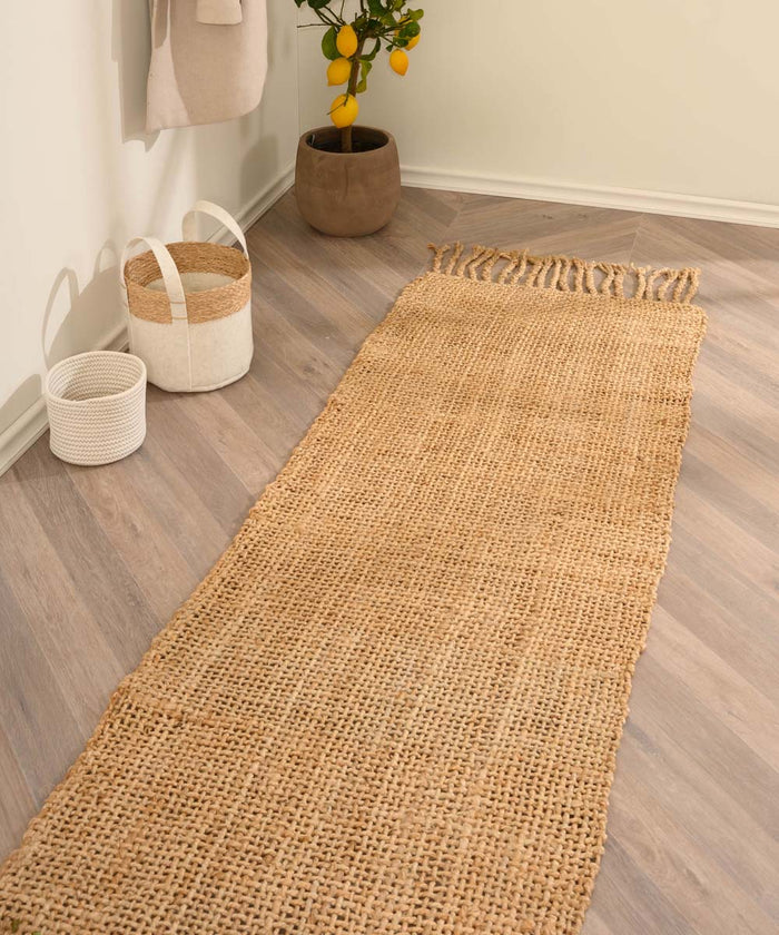 Boho&me Jute loper Chunky - Boho & me - naturel - 70x200 cm