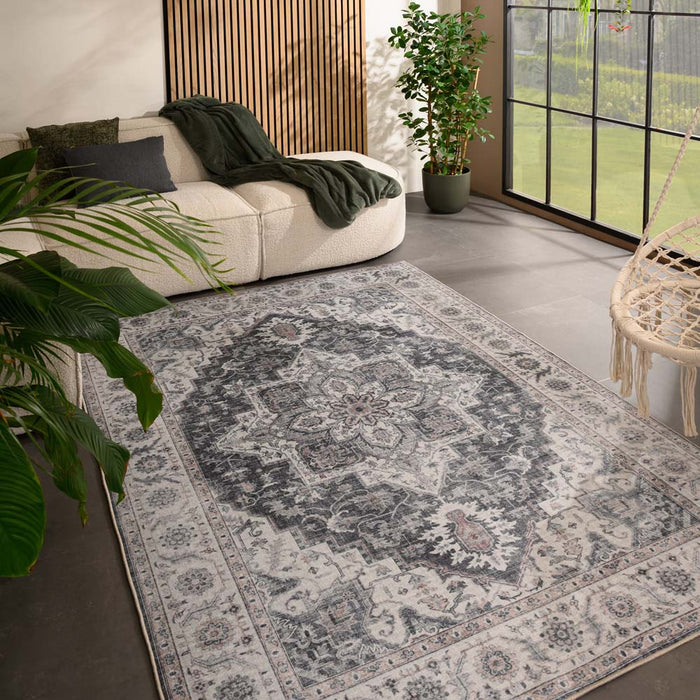 Heritaged Vintage buitenkleed - Valenca Brio grijs - 80x150 cm