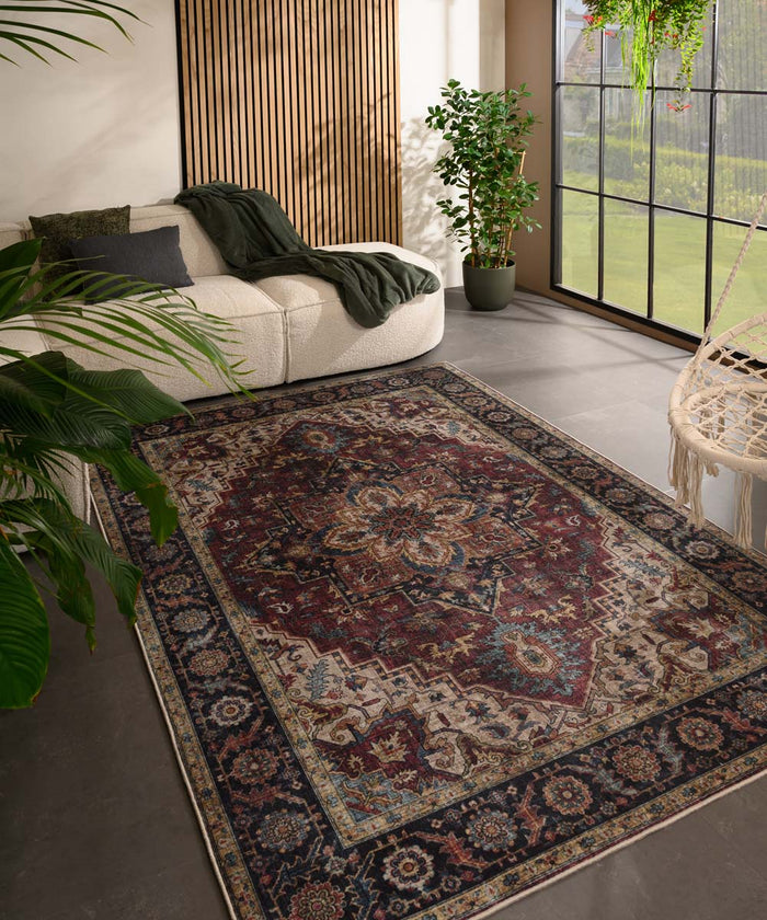 Heritaged Vintage buitenkleed - Valenca Brio rood - 230x330 cm