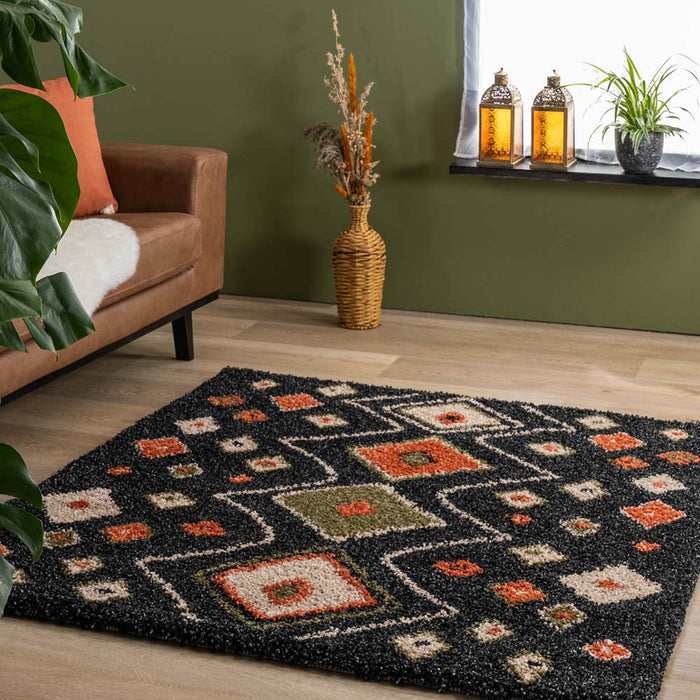 Boho&me Vierkant hoogpolig vloerkleed bohemian Artisan -