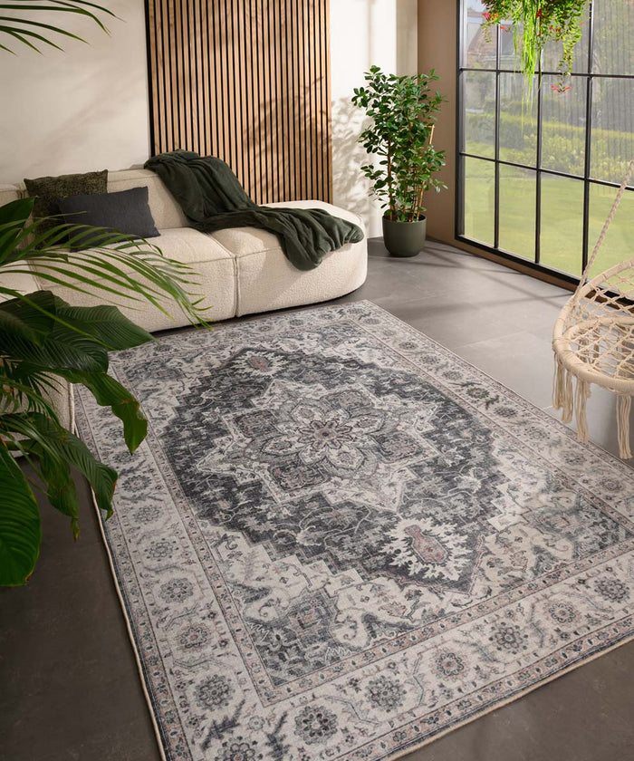 Heritaged Vintage buitenkleed - Valenca Brio grijs - 200x290 cm