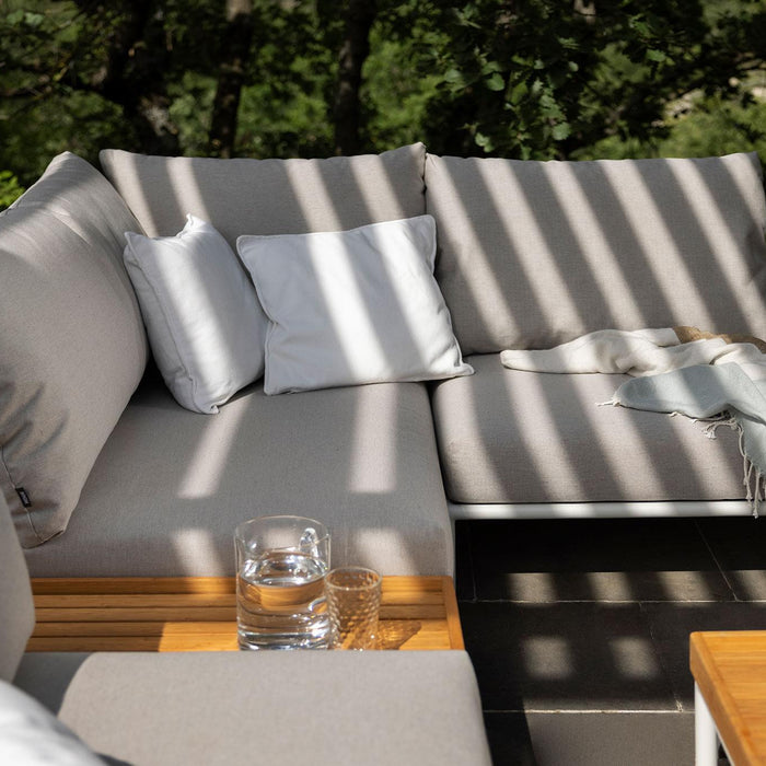 Houe Level2 Cozy Corner loungebank rechts frame wit stof Alpine