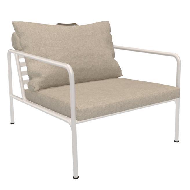 Houe Avon Lounge fauteuil frame wit stof Char heritage