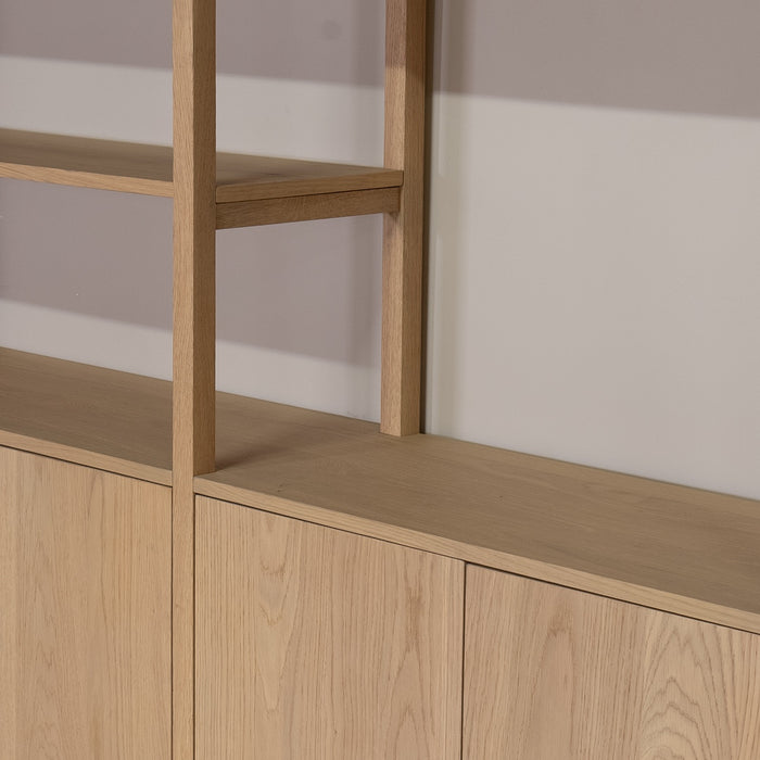DÉJA Living - Wandkast Naturel Eikenhout - 180x38x210cm - Levi