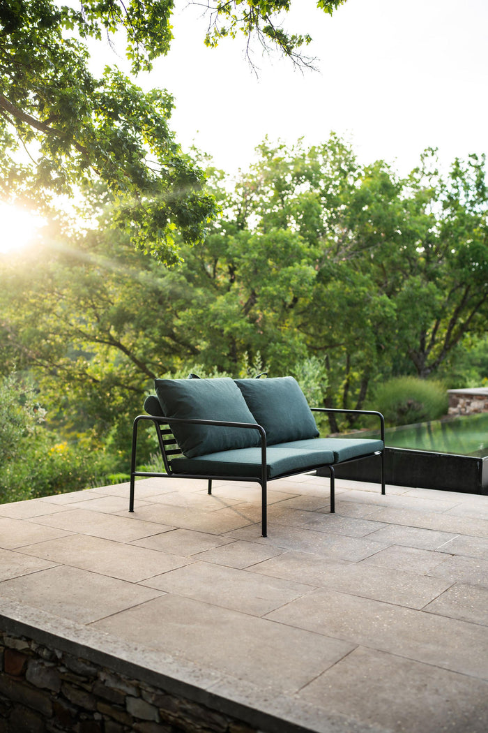 Houe Avon 2-zits loungebank frame wit stof Char heritage