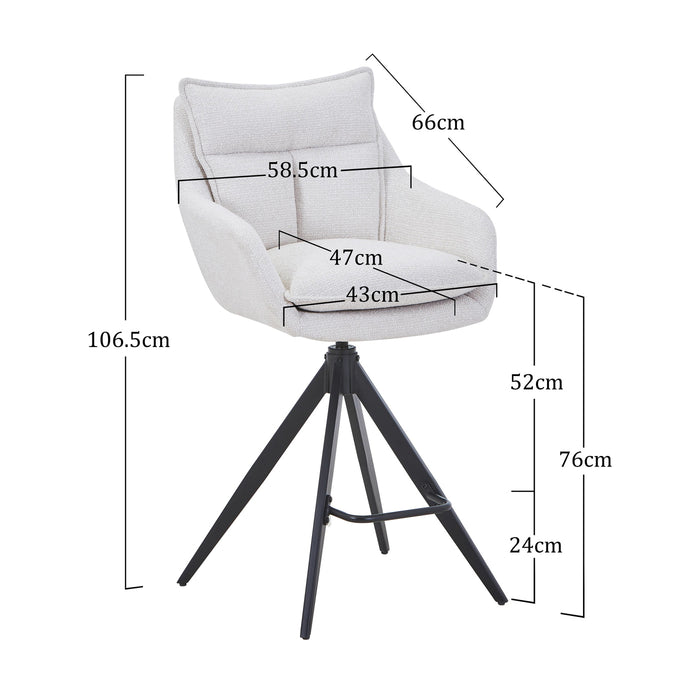 DÉJA Living - Barkruk Beige - Manon - Set van 2