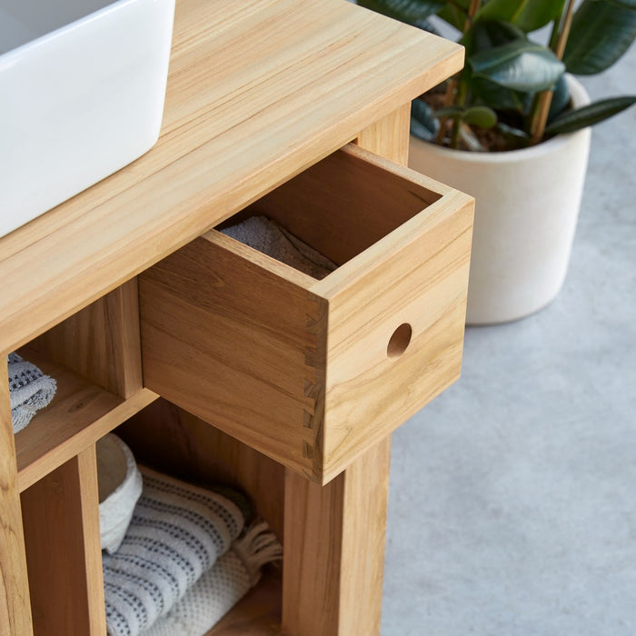 Tikamoon - Coline - Massief teakhouten badmeubel 95 cm