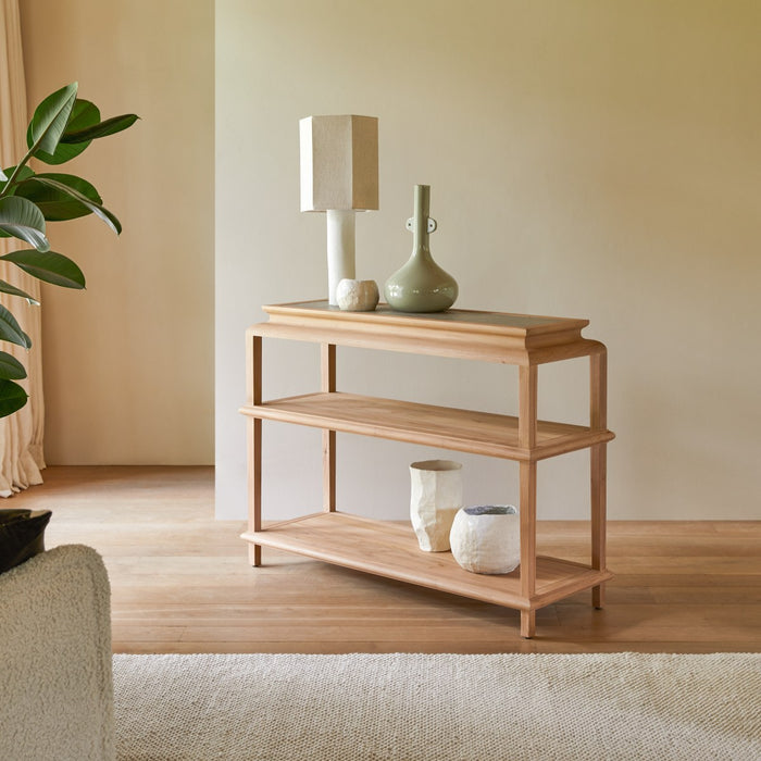 Tikamoon - Consoletafel van massief teakhout Achille 120 cm