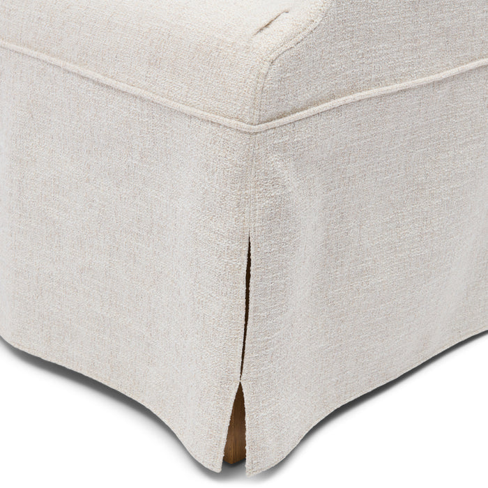 Rivièra Maison - Sfeervolle Eetkamerstoel in A91 - Antique White van Polyester en Rubberwood - 72x64x100 cm