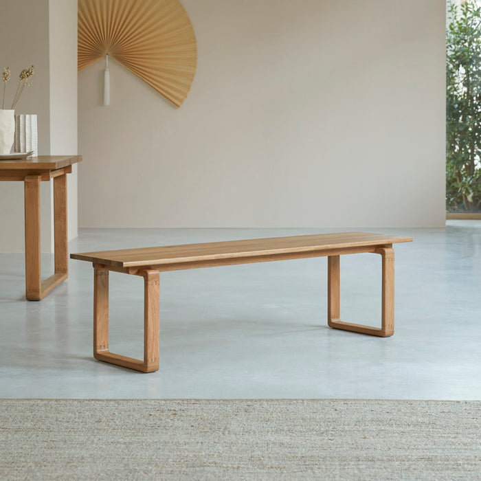 Tikamoon - Bank van massief eikenhout 160 Sybille