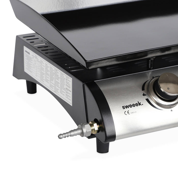 sweeek - Bakplaat op gas, 4 branders, 10kW