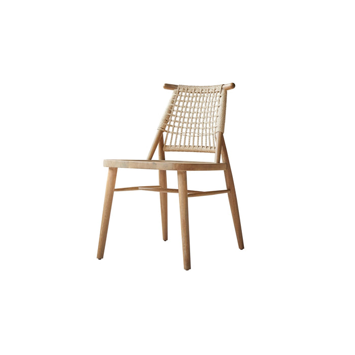 Tikamoon - Set van 2 stoelen in acaciahout met vlechtwerk Arturo