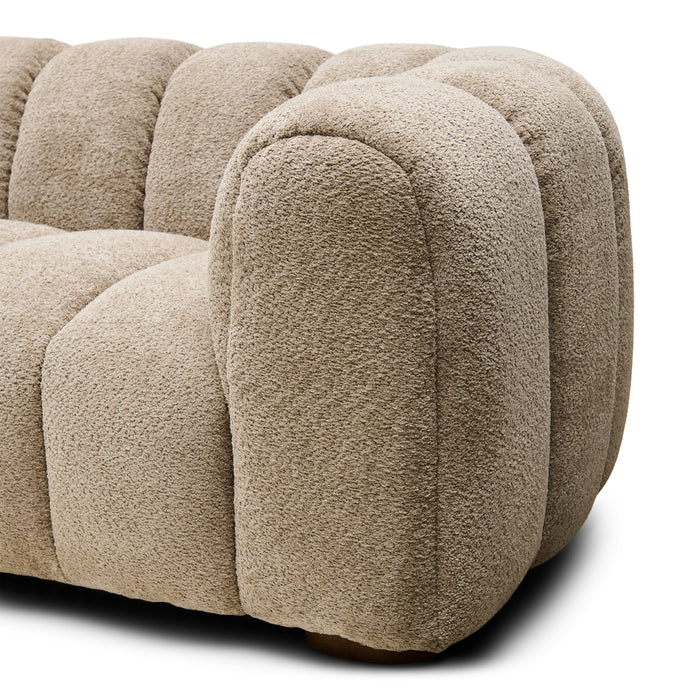 Rivièra Maison - 5-zits Bank in Soft Walnut van Polyester met afmetingen 298x109x80 cm