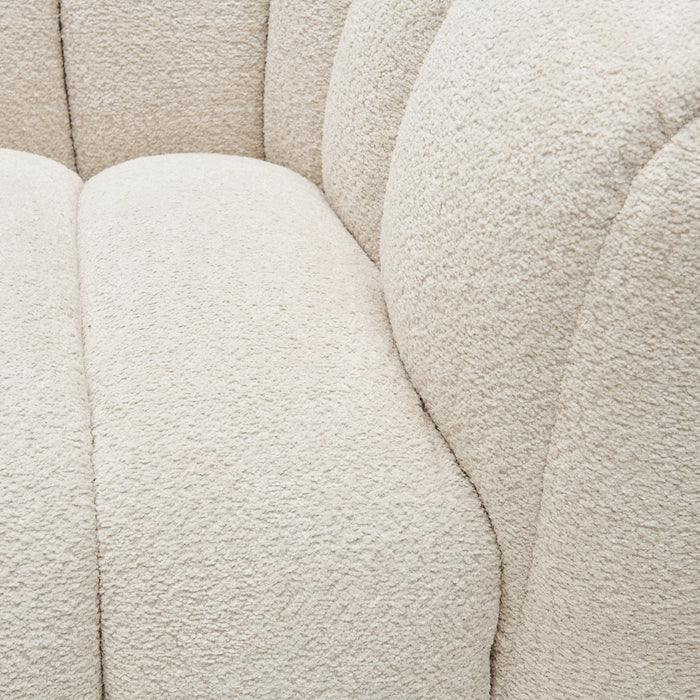 Rivièra Maison - Luxe 5-persoons Bank in O06 - Off White, PE4 - Polyester en Pijnboomhout, 298x109x80 cm