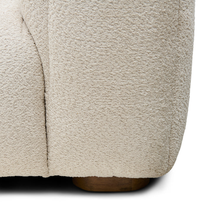 Rivièra Maison - Luxe 5-persoons Bank in O06 - Off White, PE4 - Polyester en Pijnboomhout, 298x109x80 cm