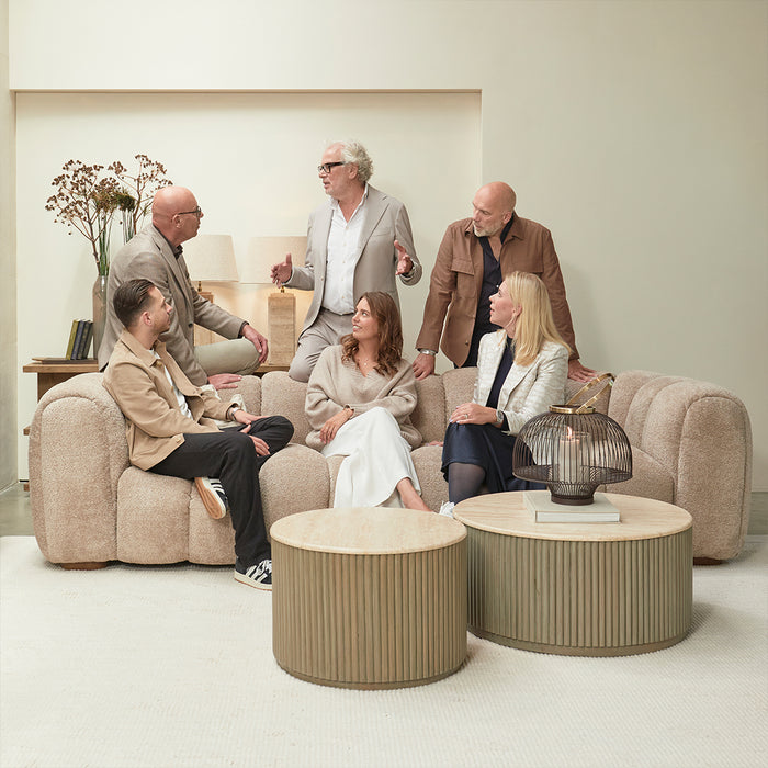 Riviera Maison - Vicenza Lounge Sofa 3,5S Taupe - Taupe